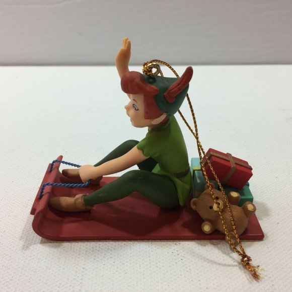 Vintage Groiler Disney Peter Pan Flying Christmas Ornament Holiday Neverland - Picture 5 of 10